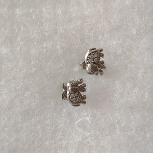 925 Silver Elephant Studd Earrings